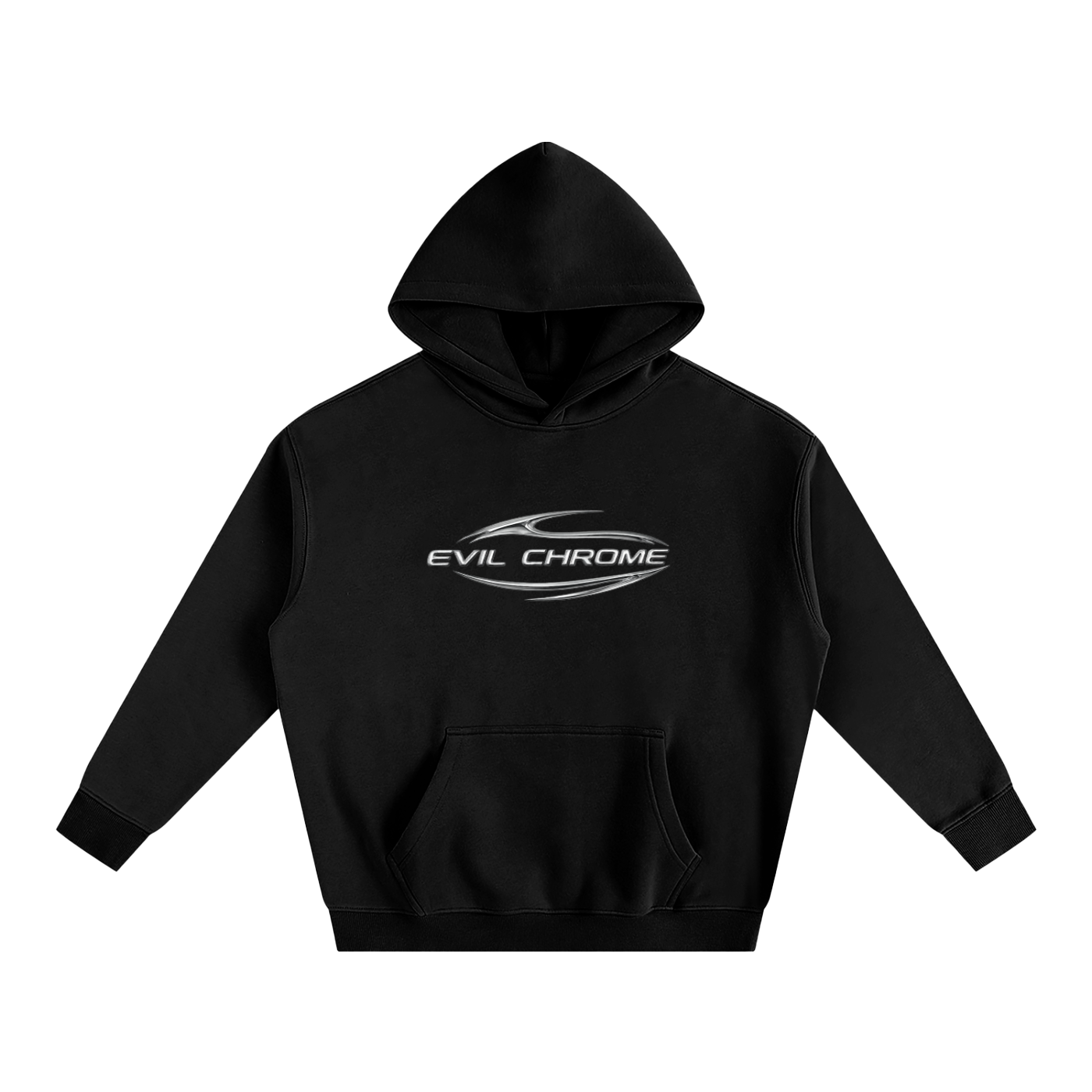 EVIL CHROME Oversize Fleeced Hoodie