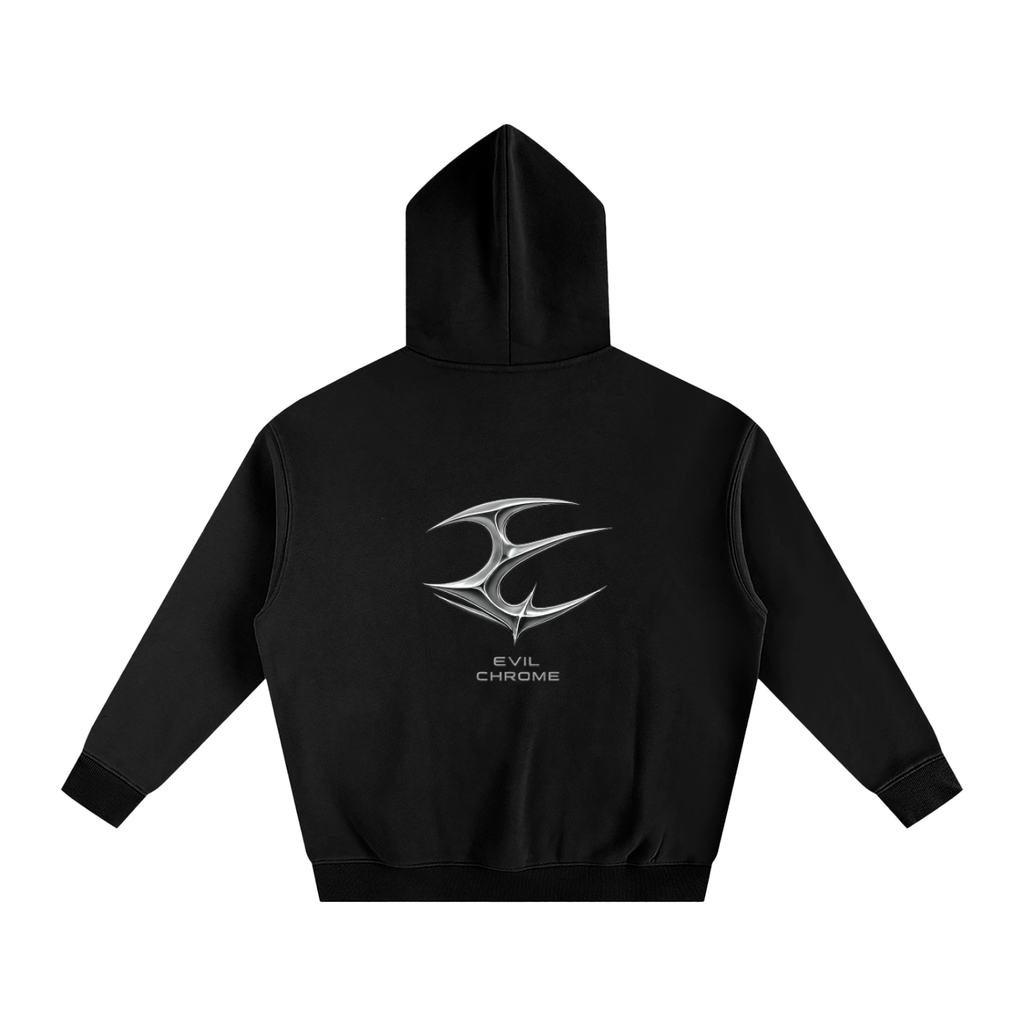 EVIL CHROME Oversize Fleeced Hoodie